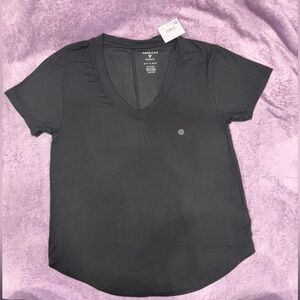 American Eagle Outfitters Black Short Sleeve Tee